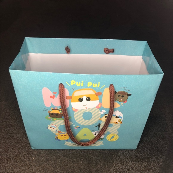 Pui Pui Molcar Gift Present Bag Japan Exclusive Nurie Kawaii Guinea Pig Cars - Picture 3 of 11